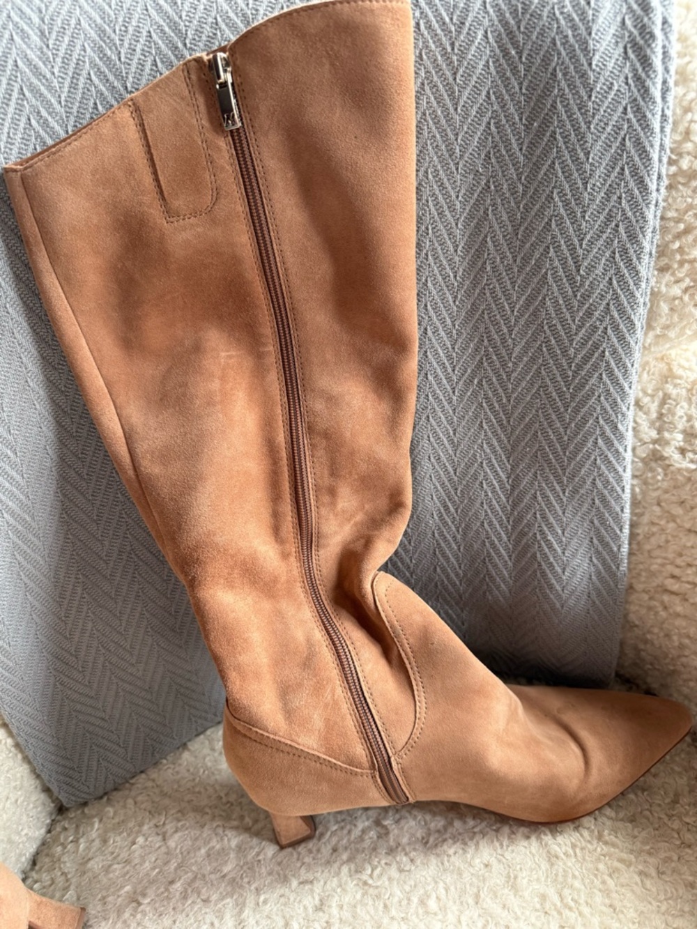 Naturalizer Deesha Suede Knee-high Boots in Tan - Picture 15 of 16